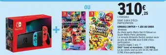 E.Leclerc Console switch + 1 jeu au choix offre