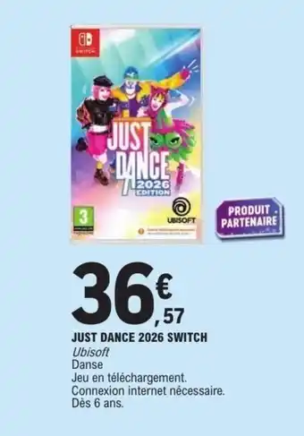 E.Leclerc Just dance 2026 switch offre