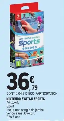 E.Leclerc Nintendo switch sports offre