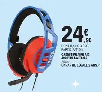 E.Leclerc Casque filaire rig 300 pro switch 2 offre
