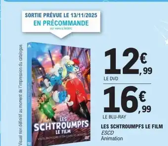 E.Leclerc Les schtroumpfs le film offre