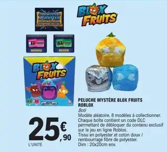 E.Leclerc Peluche mystère blox fruits roblox offre