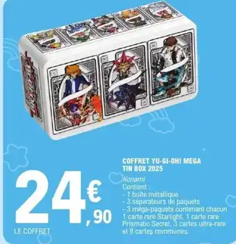E.Leclerc Coffret yu-gi-oh! mega tin box 2025 offre