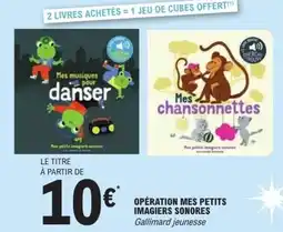 E.Leclerc Opération mes petits imagiers sonores offre