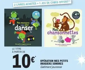 E.Leclerc Opération mes petits imagiers sonores offre