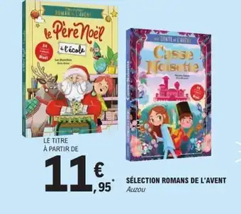 E.Leclerc Sélection romans de l'avent offre