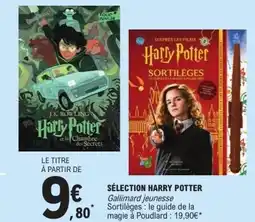 E.Leclerc Sélection harry potter offre