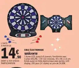 E.Leclerc Cible électronique unicorn offre
