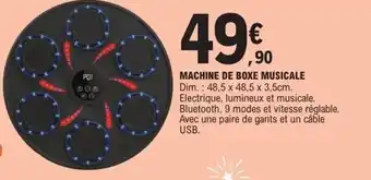 E.Leclerc Machine de boxe musicale offre