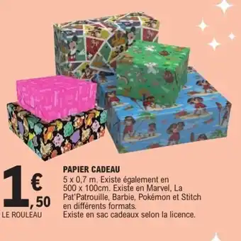 E.Leclerc Papier cadeau offre