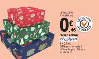 E.Leclerc Papier cadeau décofêtes offre