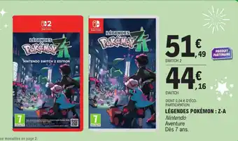 E.Leclerc Légendes pokémon : z-a offre