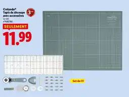 Lidl Crelando tapis de découpe avec accessoires offre