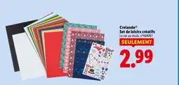 Lidl Crelando set de loisirs créatifs offre