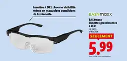 Lidl Easymaxx lunettes grossissantes à led offre