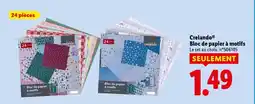 Lidl Bloc de papier à motifs offre
