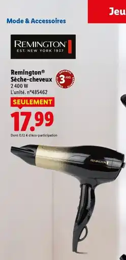 Lidl Remington sèche-cheveux offre