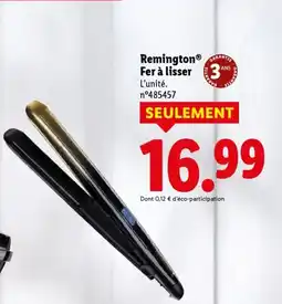 Lidl Remington fer à lisser offre