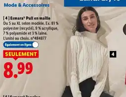 Lidl Esmara pull en maille offre
