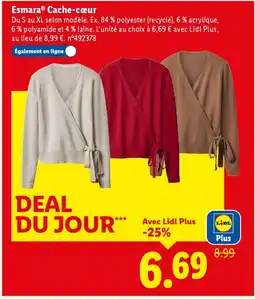 Lidl Esmara cache-cœur offre