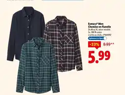 Lidl Esmara men chemise en flanelle offre