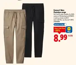 Lidl Esmara men pantalon cargo offre