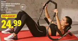 Lidl Crivit appareil de musculation pour abdominaux offre