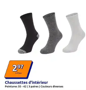 Action Chaussettes d'intérieur offre