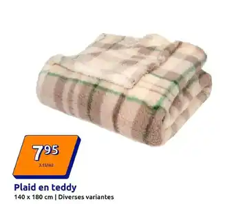 Action Plaid en teddy offre