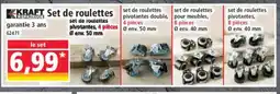 Norma KRAFT Set de roulettes offre