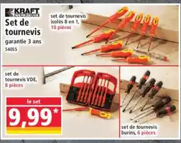 Norma KRAFT Set de tournevis offre