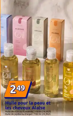 Action Huile pour la peau et les cheveux alaise offre