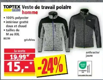 TOPTEX Veste de travail polaire