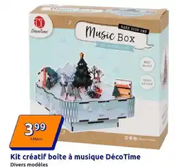 Action Kit créatif boîte à musique décotime offre