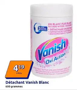 Action Détachant vanish blanc offre