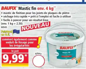 Norma BAUFIX Mastic fin offre