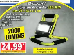 Norma BROOKLYN Projecteur de chantier LED 30 W offre