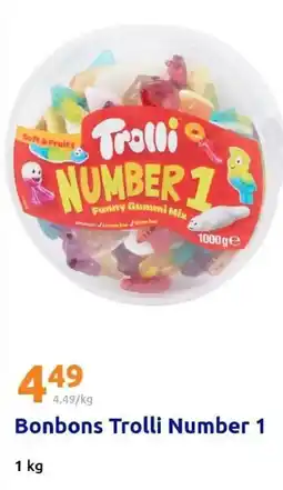 Action Bonbons trolli number 1 offre