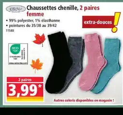 Norma ELLE NOR Chaussettes chenille, 2 paires offre