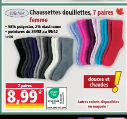 Norma ELLE NOR Chaussettes douillettes, 7 paires offre