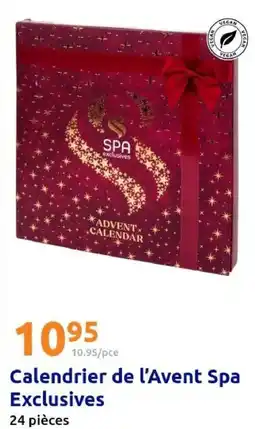Action Calendrier de l'avent spa exclusives offre