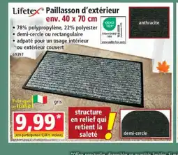 Norma LIFETEX Paillasson d'extérieur offre