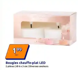 Action Bougies chauffe-plat led offre