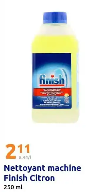 Action Nettoyant machine finish citron offre