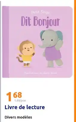 Action Livre de lecture offre