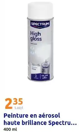 Action Peinture en aérosol haute brillance spectru offre
