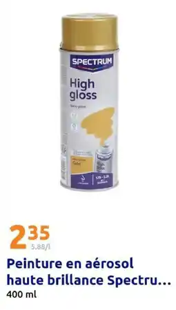 Action Peinture en aérosol haute brillance spectru offre