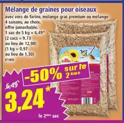 Norma Mélange de graines pour oiseaux offre