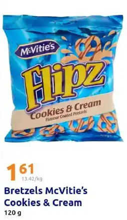 Action Bretzels mcvitie's cookies & cream offre