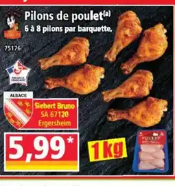 Norma Pilons de poulet offre